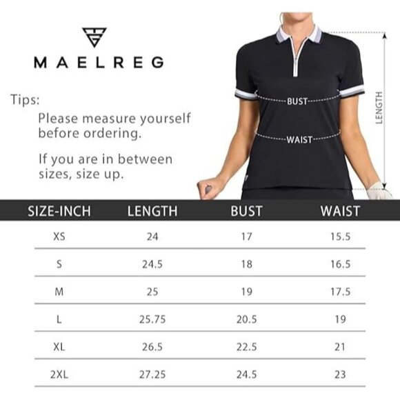 Maelreg Performance White Polo Shirt 2XL With Green Trim & Embroidered Logo - Picture 5 of 5